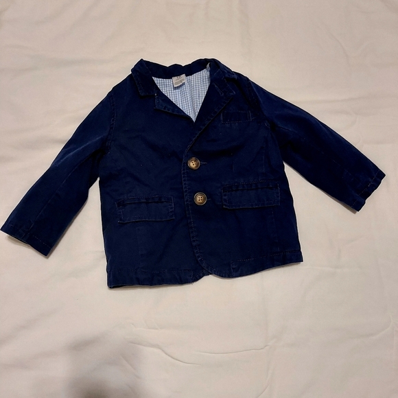 Carter's Navy Blue Cotton Kids Blazer 18 Months - Picture 6 of 6